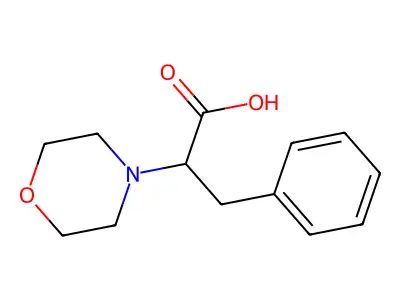 2-(Morpholin-4-yl)-3-phenylpropanoic acid structure