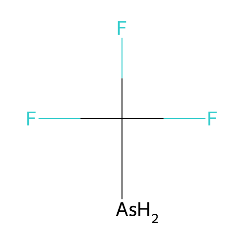 Trifluoromethylarsane structure