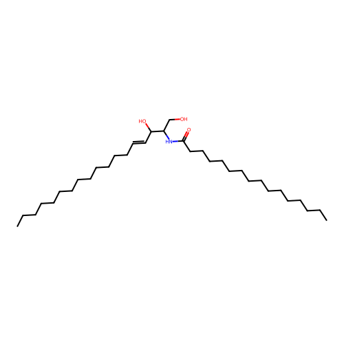 N-Palmitoylsphingosine structure