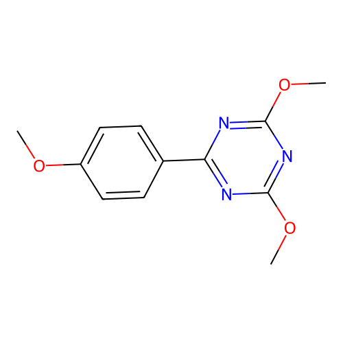 2,4-Dimethoxy-6-(4-methoxyphenyl)-1,3,5-triazine structure