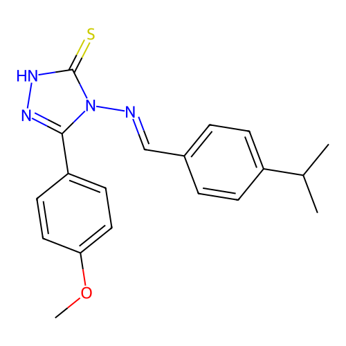 4-((4-Isopropylbenzylidene)amino)-5-(4-methoxyphenyl)-4H-1,2,4-triazole-3-thiol structure