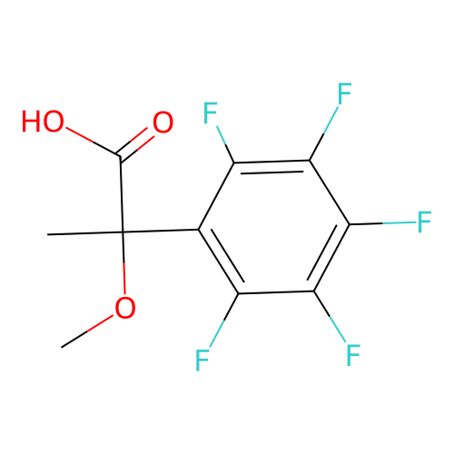 alpha-Methyl-alpha-methoxypentafluorophenylacetic acid structure