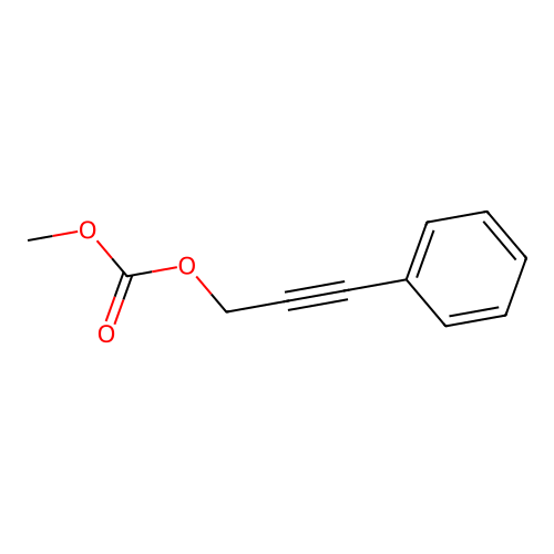 3-苯基丙-2-炔基甲基碳酸酯 structure