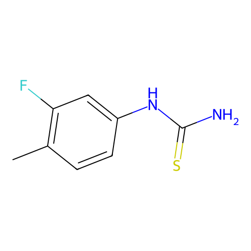 N-(3-Fluoro-4-methylphenyl)thiourea structure