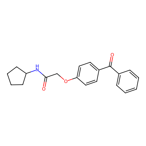 Acetamide, 2-(4-benzoylphenoxy)-N-cyclopentyl- structure
