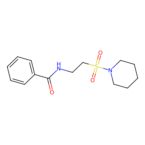 N-(2-piperidin-1-ylsulfonylethyl)benzamide structure