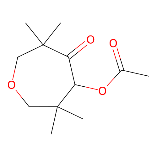 4-Oxepanone, 5-(acetyloxy)-3,3,6,6-tetramethyl- structure