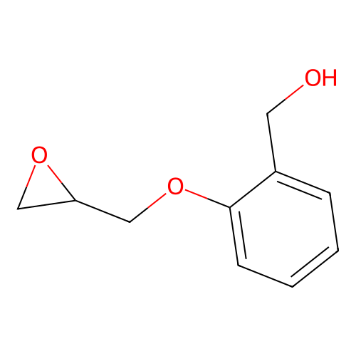 2-(2-Oxiranylmethoxy)benzenemethanol structure