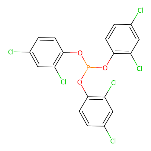 Tris(2,4-dichlorophenyl) phosphite structure