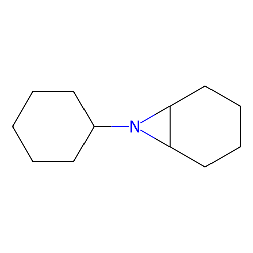 7-Cyclohexyl-7-azabicyclo[4.1.0]heptane structure