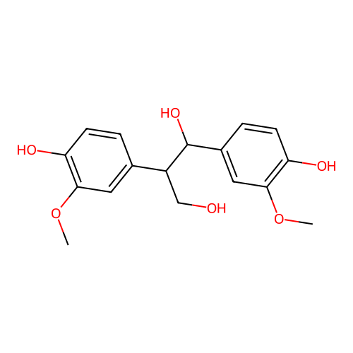 1,2-Bis(4-hydroxy-3-methoxyphenyl)propane-1,3-diol structure