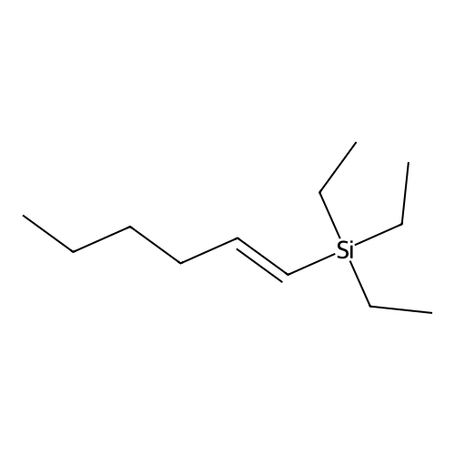 trans-1-(Triethylsilyl)hex-1-ene structure