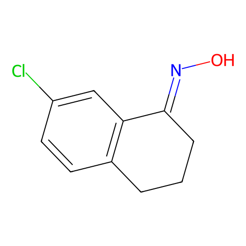 N-(7-chloro-3,4-dihydro-2H-naphthalen-1-ylidene)hydroxylamine structure