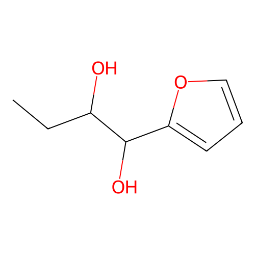 1,2-Butanediol, 1-(2-furyl)- structure