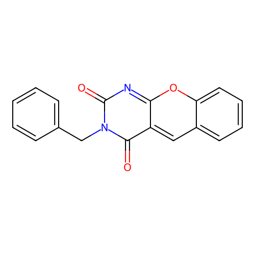 3-benzyl-2H-chromeno[2,3-d]pyrimidine-2,4(3H)-dione structure