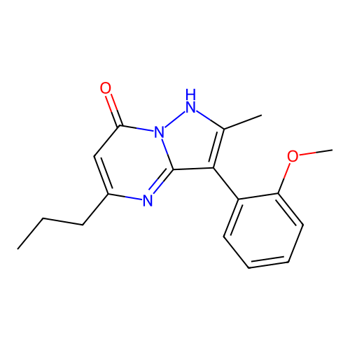 3-(2-Methoxy-phenyl)-2-methyl-5-propyl-4H-pyrazolo[1,5-a]pyrimidin-7-one structure