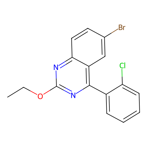 6-Bromo-4-(2-chlorophenyl)-2-ethoxyquinazoline structure