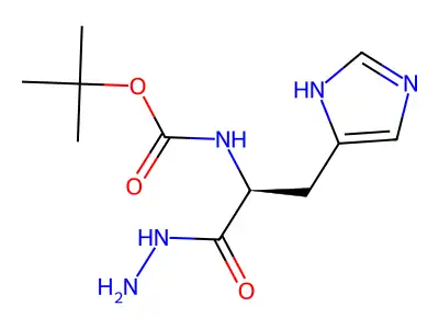 Boc-His-NHNH structure