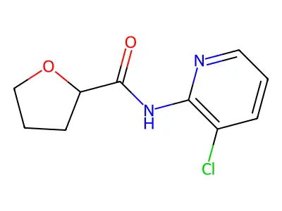 N-(3-chloropyridin-2-yl)tetrahydrofuran-2-carboxamide structure