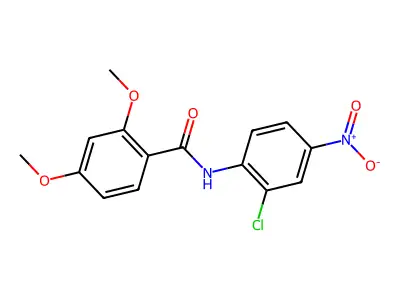 N-(2-chloro-4-nitrophenyl)-2,4-dimethoxybenzamide structure