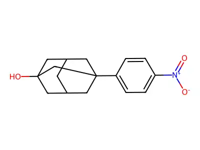3-(4-Nitrophenyl)adamantan-1-ol structure