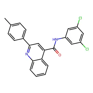 N-(3,5-dichlorophenyl)-2-(4-methylphenyl)-4-quinolinecarboxamide structure
