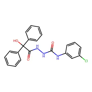 1-(3-Chlorophenyl)-3-[(2-hydroxy-2,2-diphenylacetyl)amino]urea structure