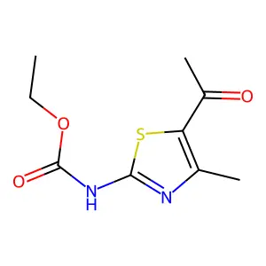 ethyl N-(5-acetyl-4-methyl-1,3-thiazol-2-yl)carbamate structure