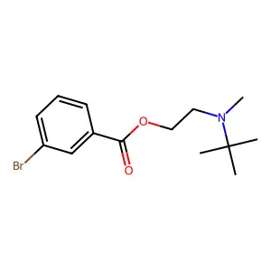 2-[Tert-butyl(methyl)amino]ethyl 3-bromobenzoate structure