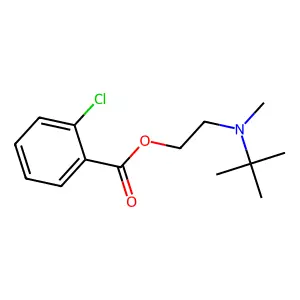 2-[Tert-butyl(methyl)amino]ethyl 2-chlorobenzoate structure