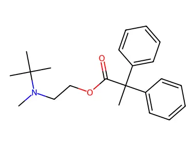 2-[Tert-butyl(methyl)amino]ethyl 2,2-diphenylpropanoate structure