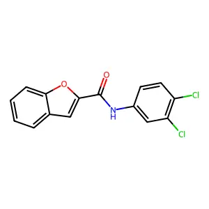 N-(3,4-dichlorophenyl)benzofuran-2-carboxamide structure