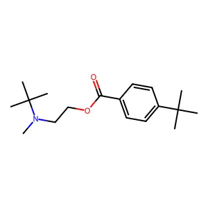 2-[Tert-butyl(methyl)amino]ethyl 4-tert-butylbenzoate structure