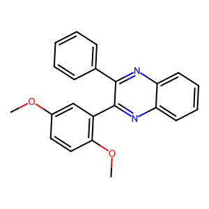 2-(2,5-Dimethoxyphenyl)-3-phenylquinoxaline structure
