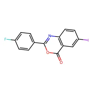 2-(4-Fluorophenyl)-6-iodo-3,1-benzoxazin-4-one structure