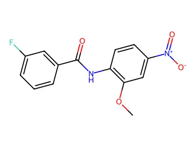 3-fluoro-N-(2-methoxy-4-nitrophenyl)benzamide structure