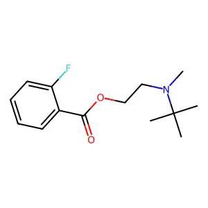2-[Tert-butyl(methyl)amino]ethyl 2-fluorobenzoate structure