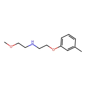 2-methoxy-N-[2-(3-methylphenoxy)ethyl]ethanamine structure