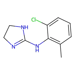 N-(2-chloro-6-methylphenyl)-4,5-dihydro-1H-imidazol-2-amine structure