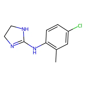 2-(2-Methyl-4-chlorophenylamino)-2-imidazoline structure