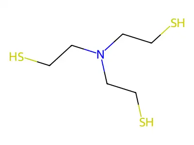 tri(2-mercaptoethyl)amine structure