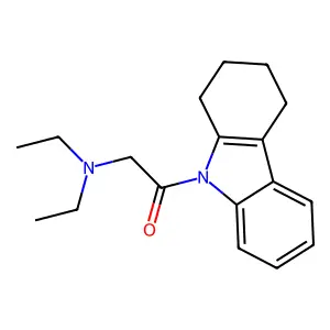 2-(Diethylamino)-1-(1,2,3,4-tetrahydrocarbazol-9-yl)ethanone structure