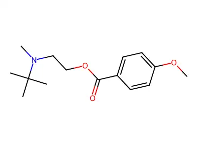 2-[Tert-butyl(methyl)amino]ethyl 4-methoxybenzoate structure
