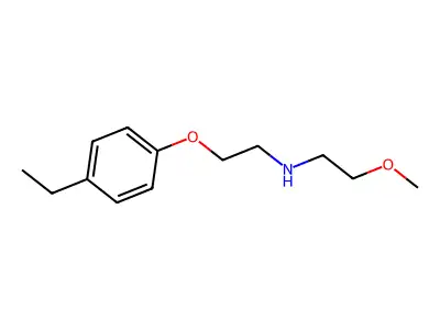 2-(4-ethylphenoxy)-N-(2-methoxyethyl)ethanamine structure
