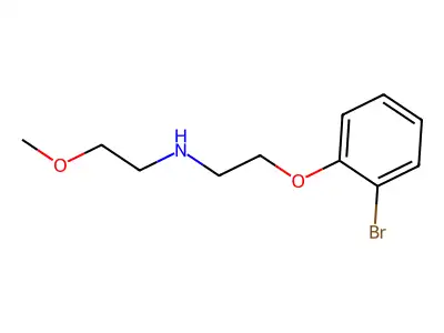 N-[2-(2-bromophenoxy)ethyl]-2-methoxyethanamine structure