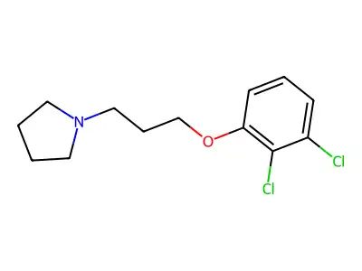 1-[3-(2,3-Dichlorophenoxy)propyl]pyrrolidine structure