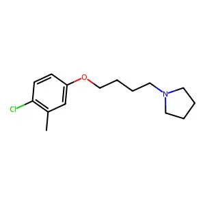 1-[4-(4-Chloro-3-methylphenoxy)butyl]pyrrolidine structure