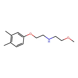N-[2-(3,4-dimethylphenoxy)ethyl]-2-methoxyethanamine structure