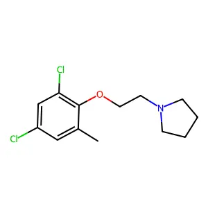 1-(2-(2,4-Dichloro-6-methylphenoxy)ethyl)pyrrolidine structure