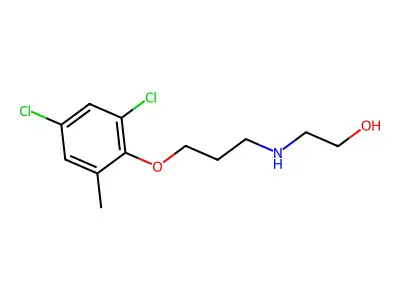 2-[[3-(2,4-Dichloro-6-methylphenoxy)propyl]amino]ethanol structure